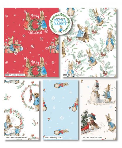 Craft Cotton Co - Peter Rabbit Christmas Traditions - Fat Quarter Bundle (2802-00)