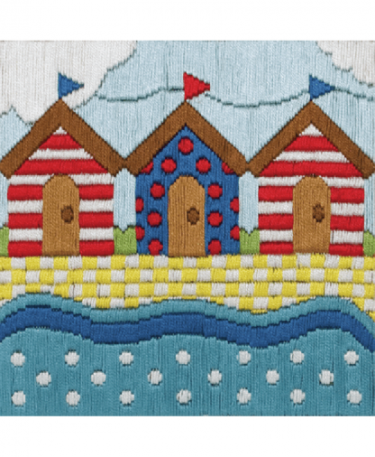 Anchor Long Stitch Kit - Beach Huts (AL213)