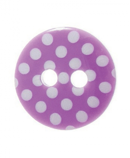 Round Spot Button Size 24 (15mm) - Purple (14)