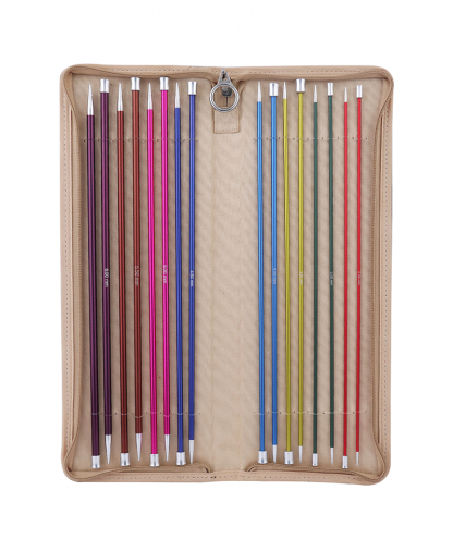 KnitPro Zing Single Pointed Needles - Set of 8 - 30cm