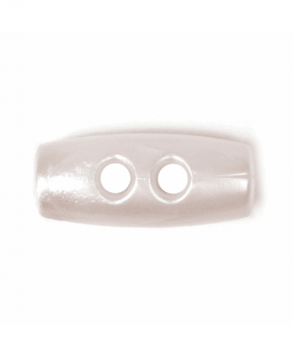 Plastic Toggle - Two Hole - 15mm - Pale Pink (2B-2235)