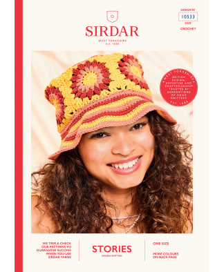 Sirdar 10533 Backstage Bucket Hat in Sirdar Stories DK