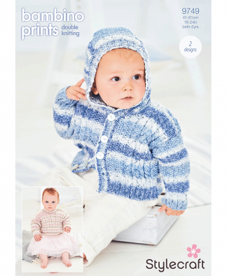 Stylecraft 9749 Hoodie and Sweater in Bambino Prints DK