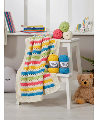 West Yorkshire Spinners Bo Peep Crochet Carnival Baby Blanket Pattern