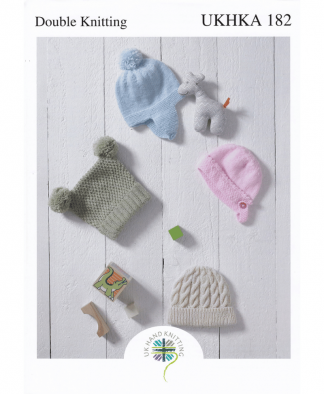 UK Hand Knit Assoc Double Knit Hats (UKHKA182)