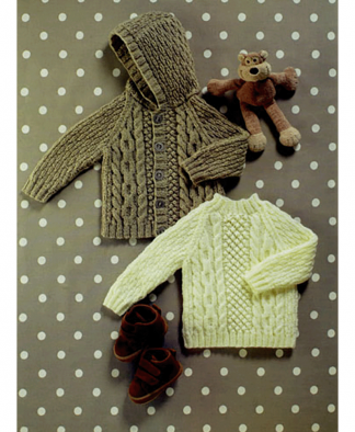 UK Hand Knit Assoc Double Knit Jumper and Cardigan (UKHKA056)