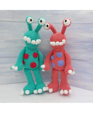Wee Woolly Wonderfuls - Monty and Myrtle the Very Scary Monsters (191-524)