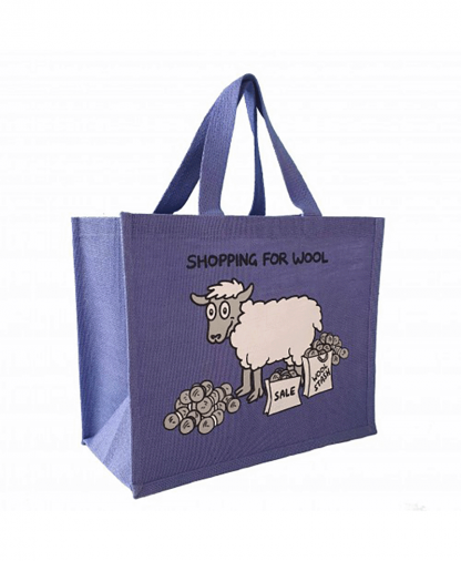 Vanessa Bee Designs Shopping For Wool Bag - Purple