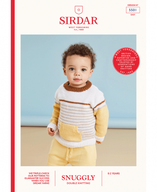 Sirdar 5501 Sandy Feet Pocket Sweater in Snuggly DK