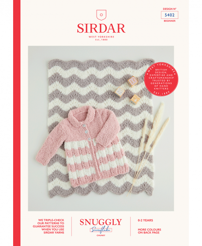 Sirdar 5402 Coat and Blanket in Snuggly Snowflake Chunky