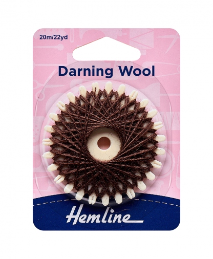 Hemline Darning Wool - Brown (H1003.BR)