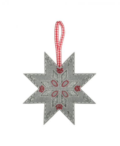 Trimits Make Your Own Felt Decoration Kit - Nordic Snowflake (GCK168)